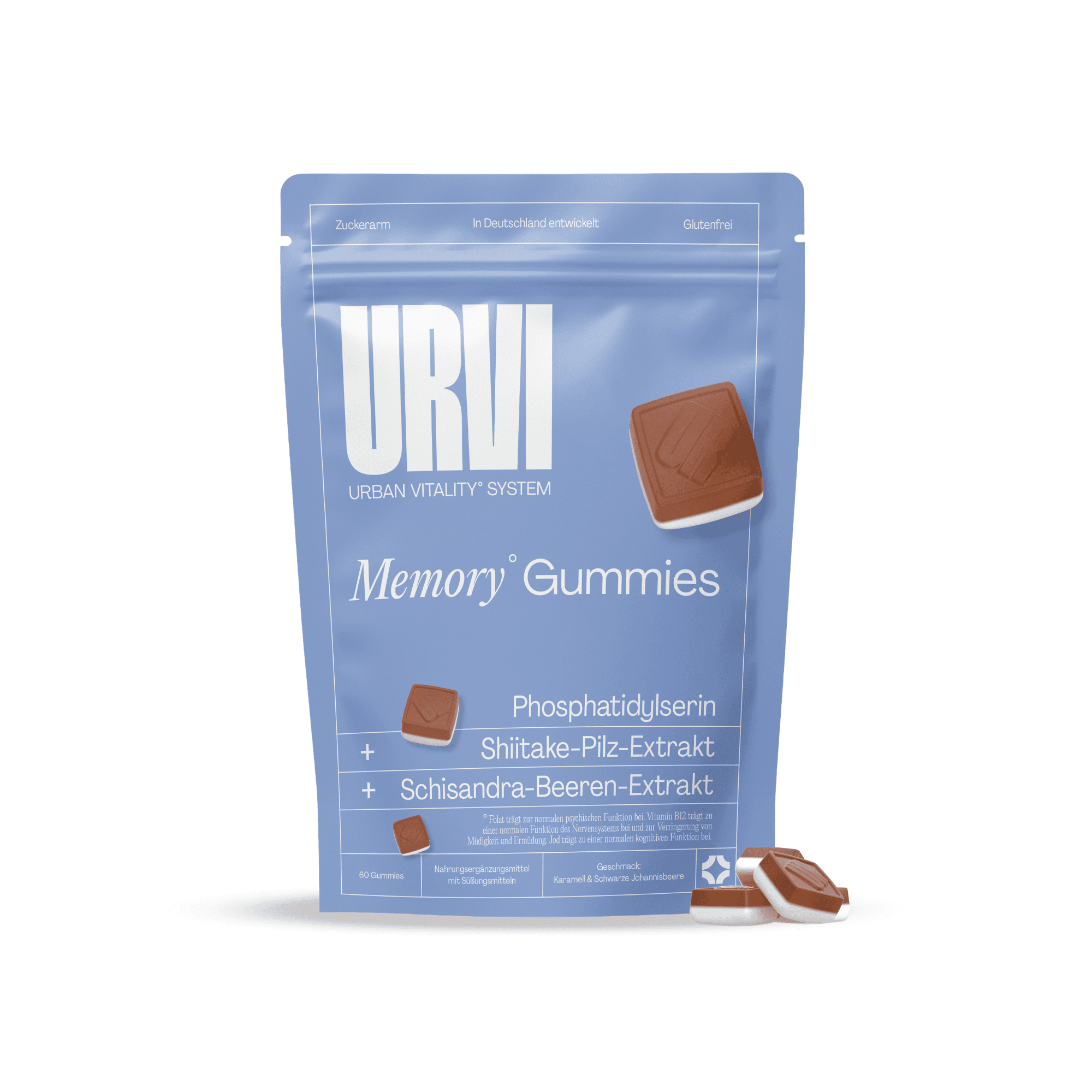 URVI® DE Memory Gummies – Phosphatidylserin, Shiitake & Schisandra